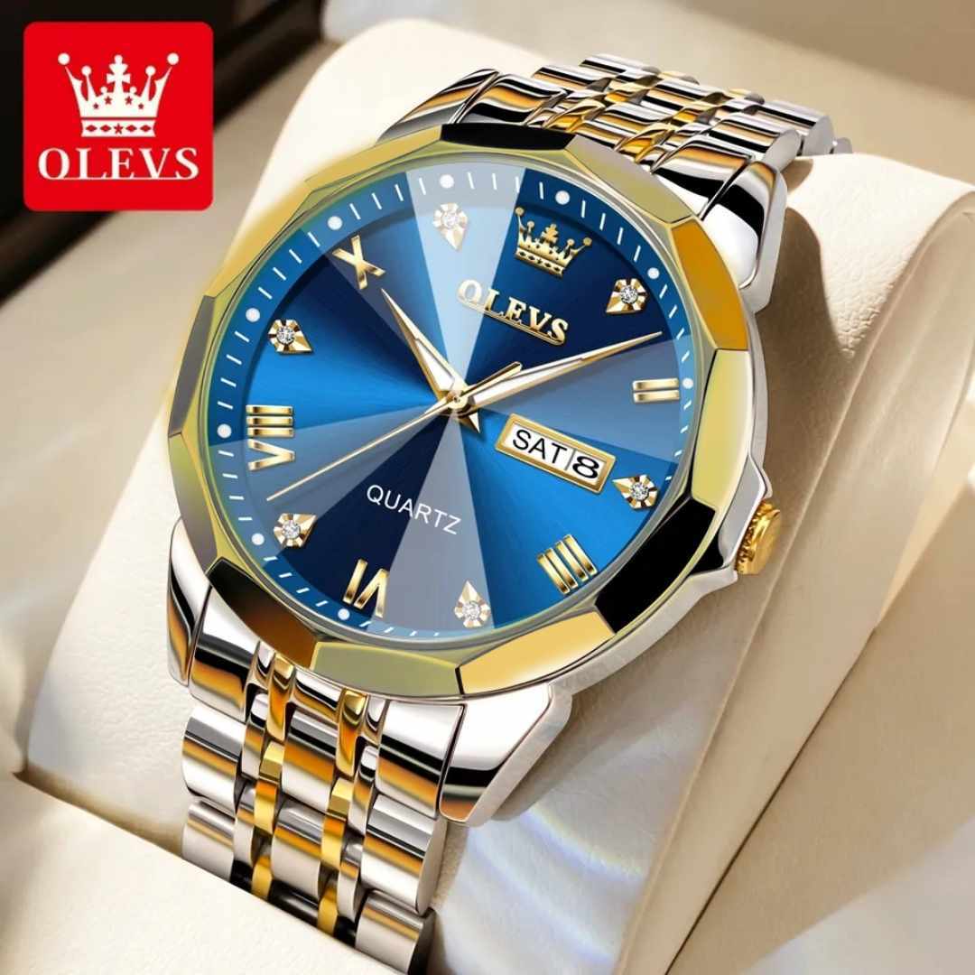 OLEVS 9931 NEW Silver Gold Blue NEW