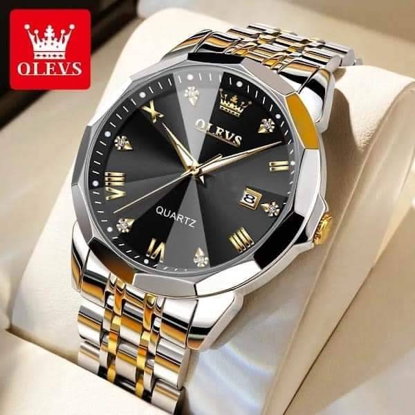 OLEVS 9931 NEW Date Silver Gold Black